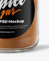 Glass Jar with Cinnamon Powder Mockup
