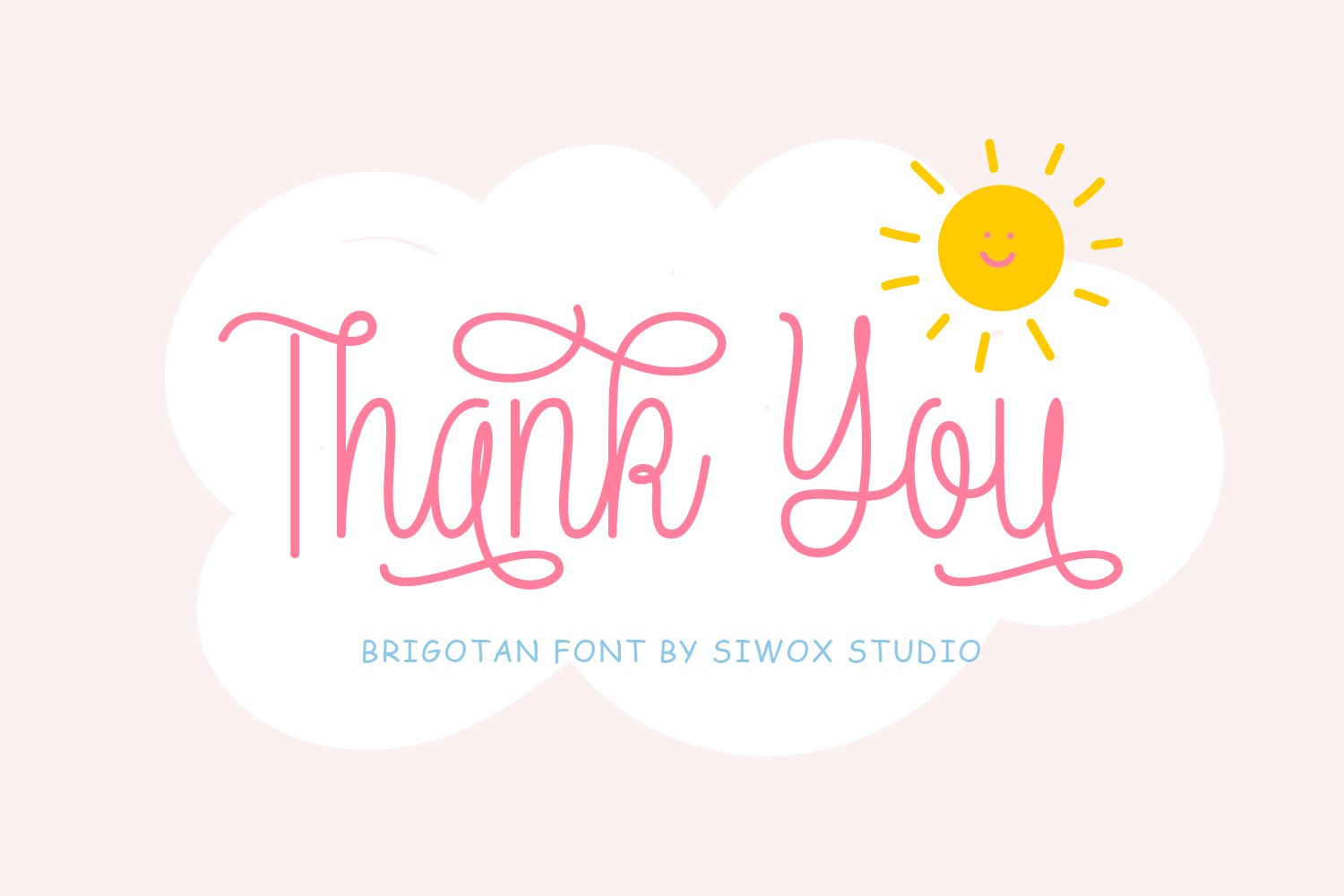 Brigotan | Cute Monoline Fonts