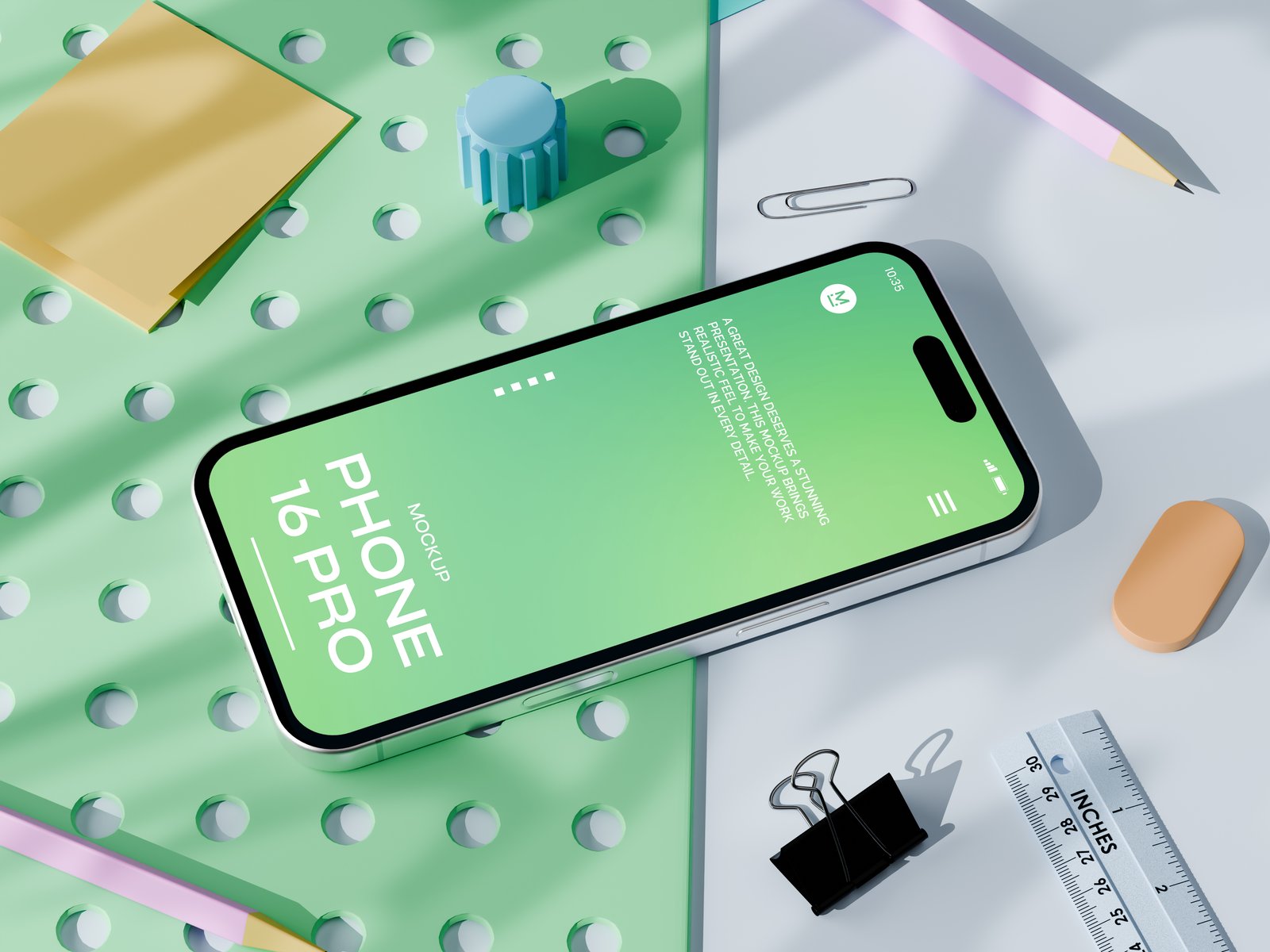Stylish Phone 16 Pro Mockup
