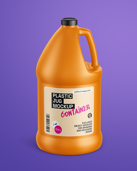 1 Gallon Plastic Jug Mockup