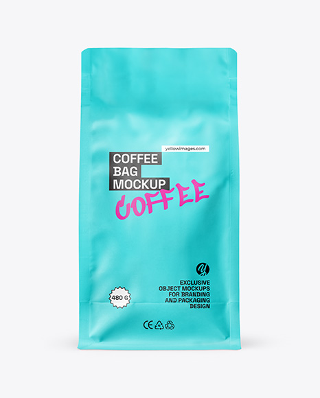 Matte Coffee Bag Mockup