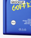 Metallic Coffee Bag Mockup – Half Side View