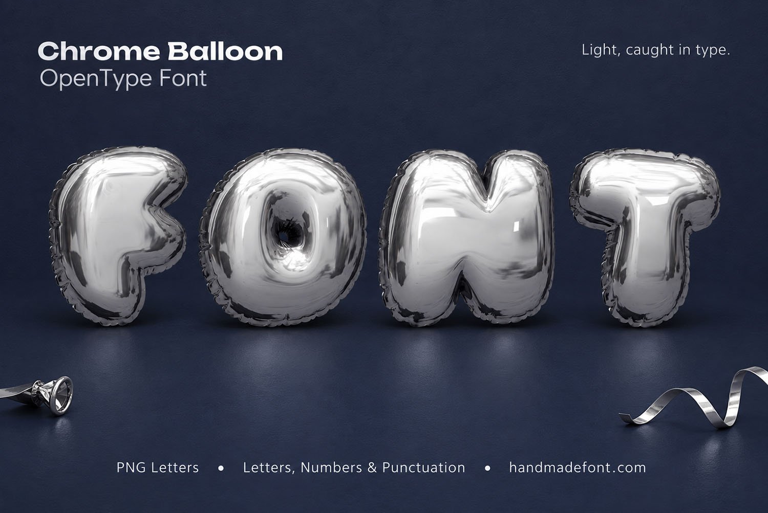 Chrome Balloon Font