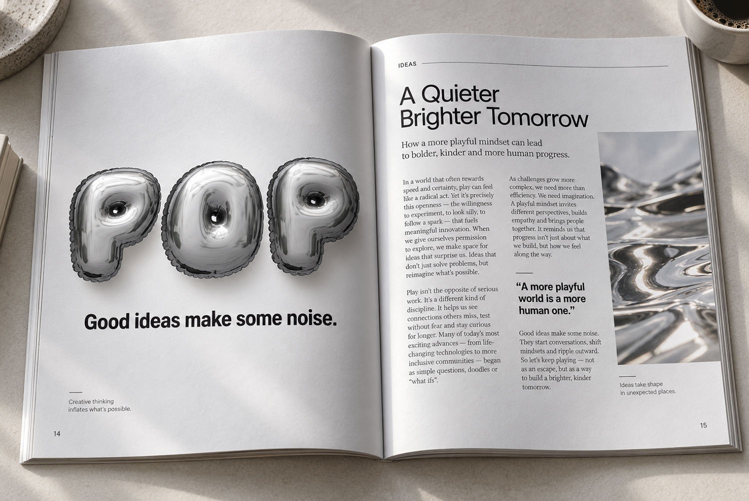 Chrome Balloon Font