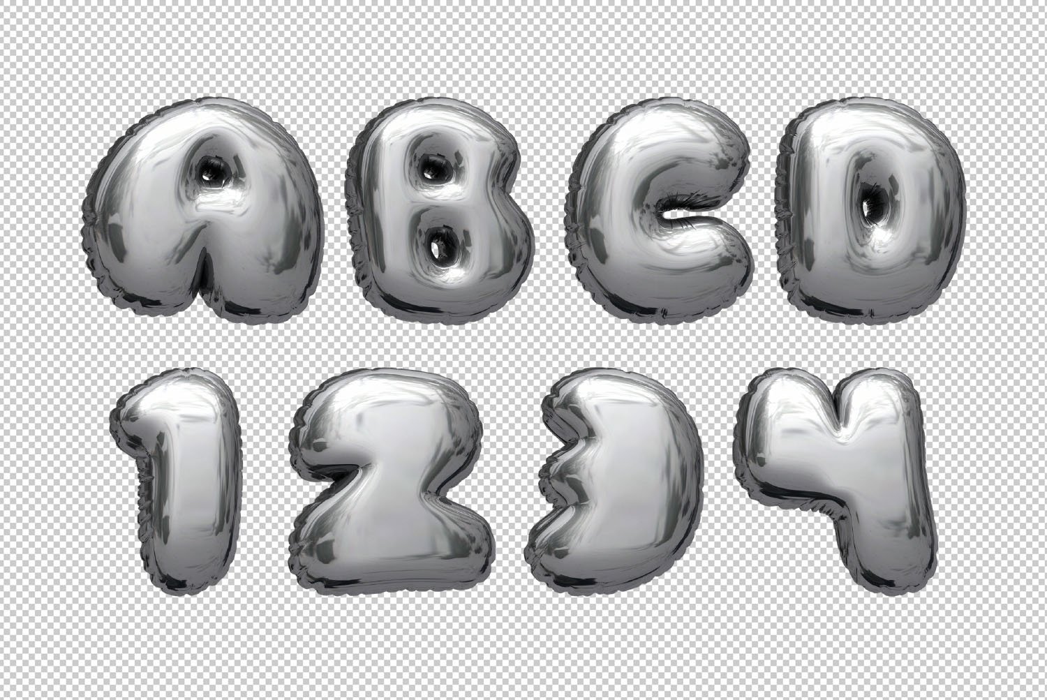 Chrome Balloon Font