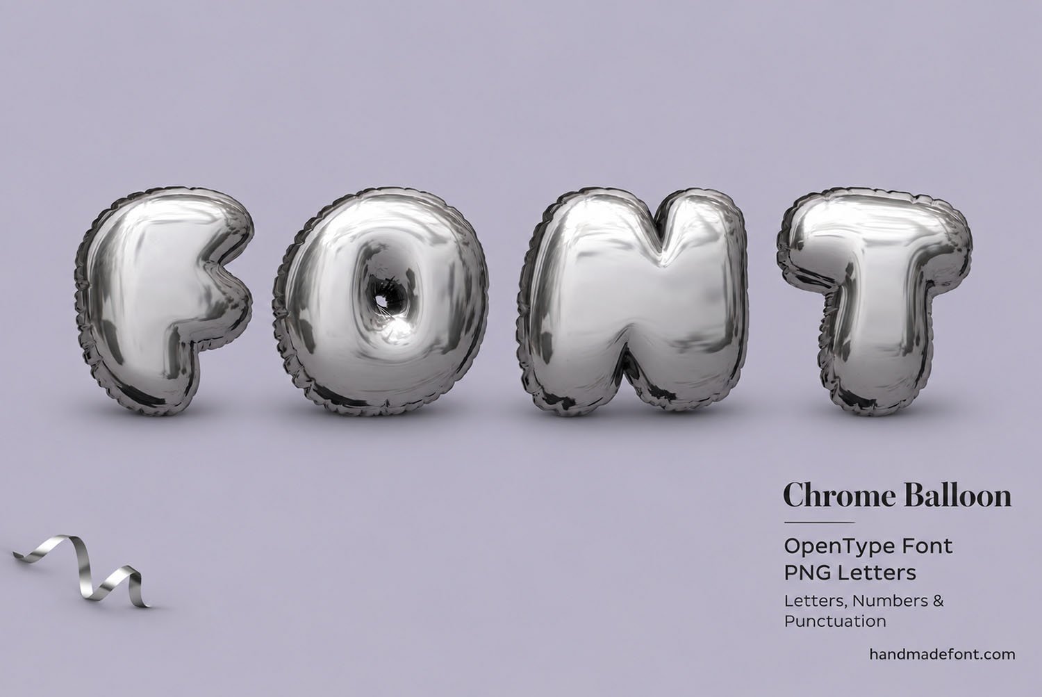 Chrome Balloon Font