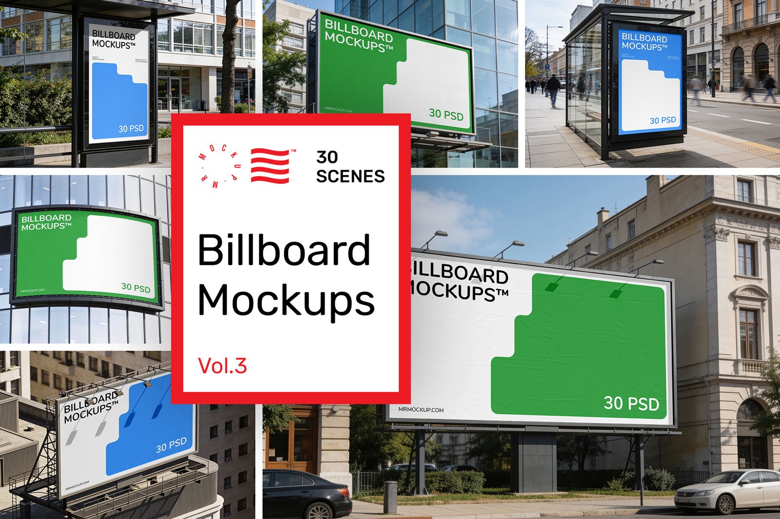 City Billboard Mockups vol.3