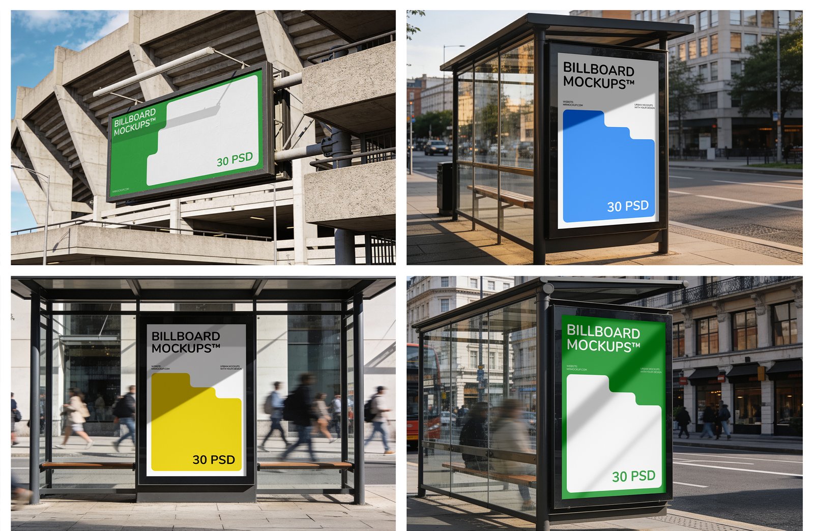 City Billboard Mockups vol.3