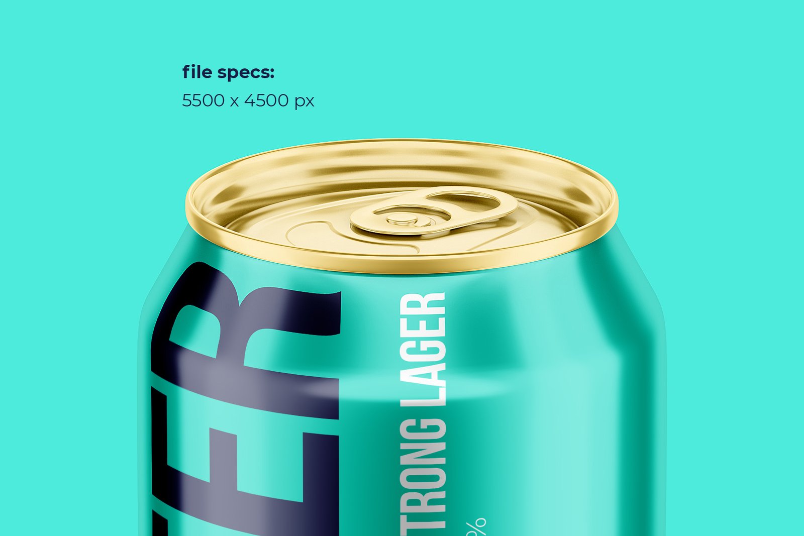 Classic 500ml Aluminium Can Mockup