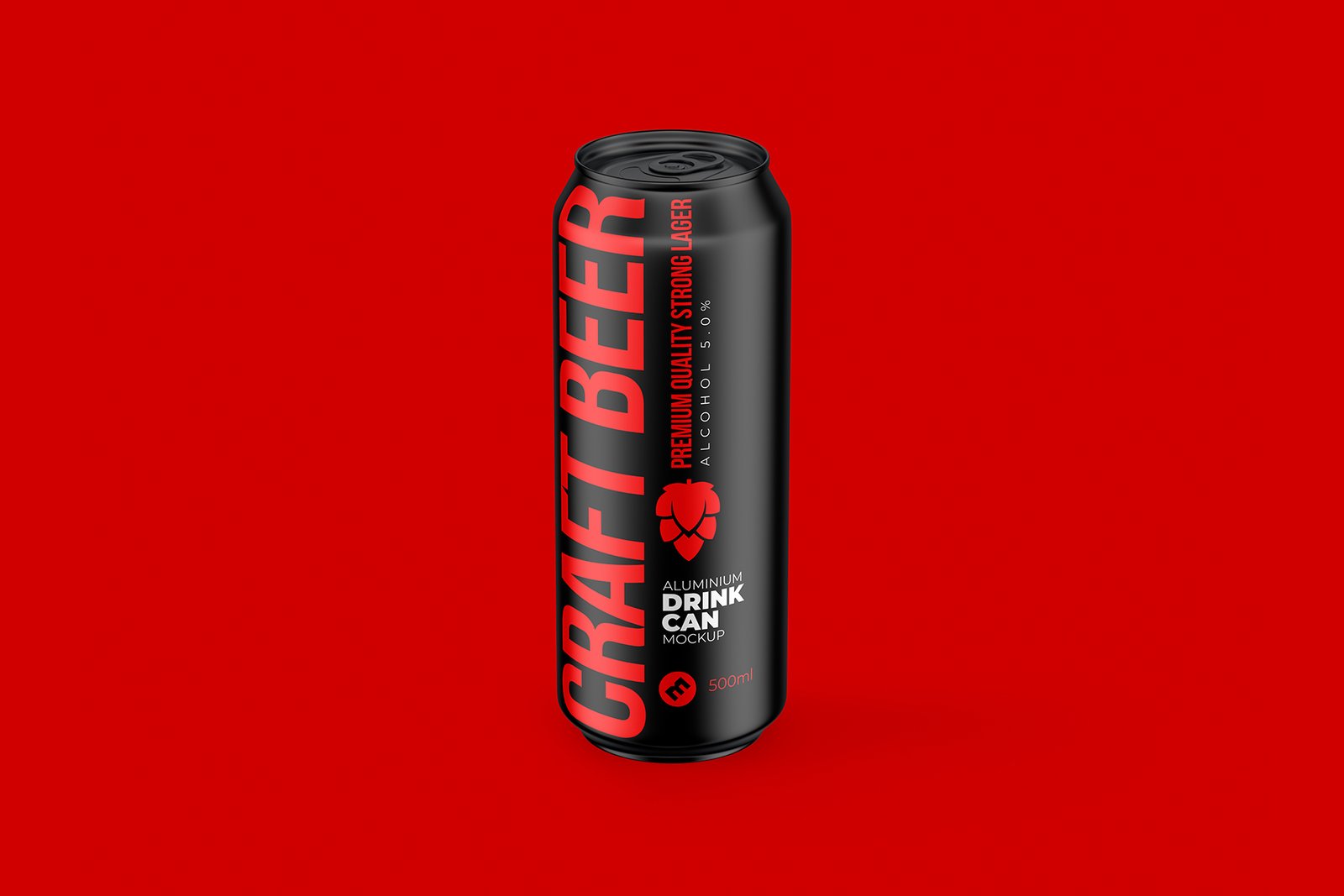 Classic 500ml Aluminium Can Mockup