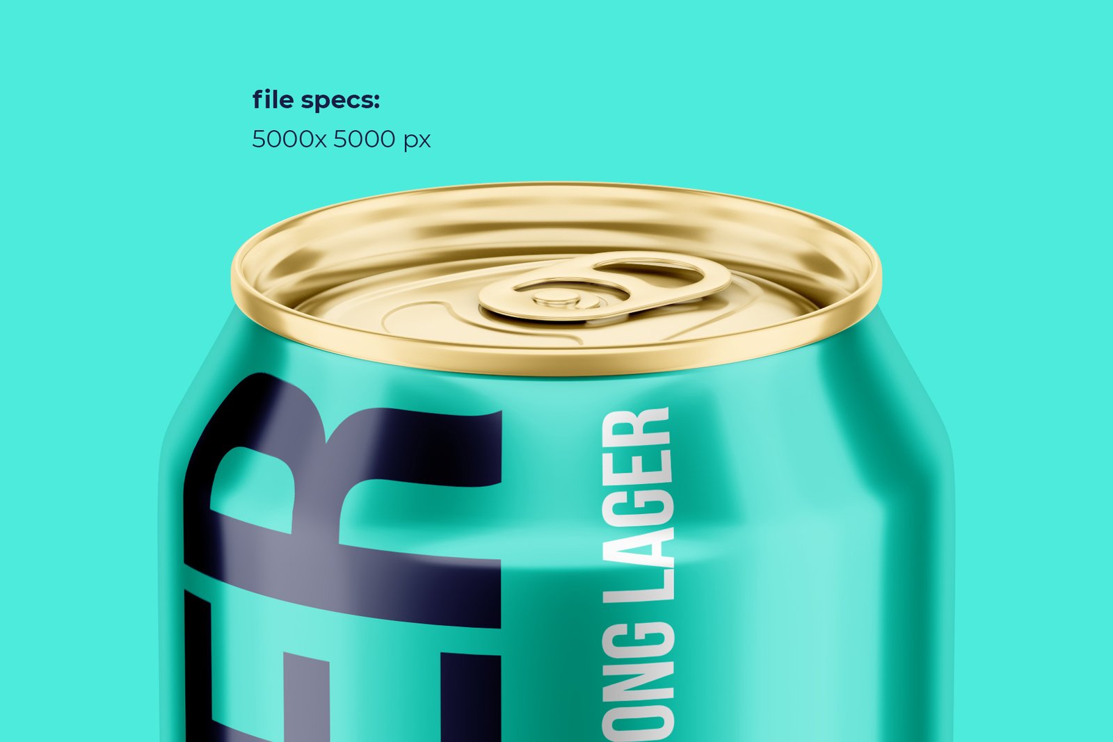 Classic 568ml Aluminium Can Mockup