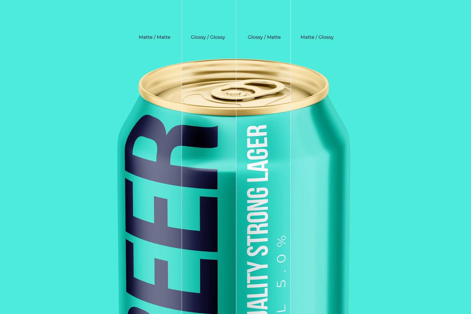 Classic 568ml Aluminium Can Mockup