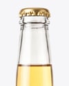 Clear Glass Beer Bottle in a Hand Mockup