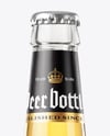 Clear Glass Beer Bottle in a Hand Mockup
