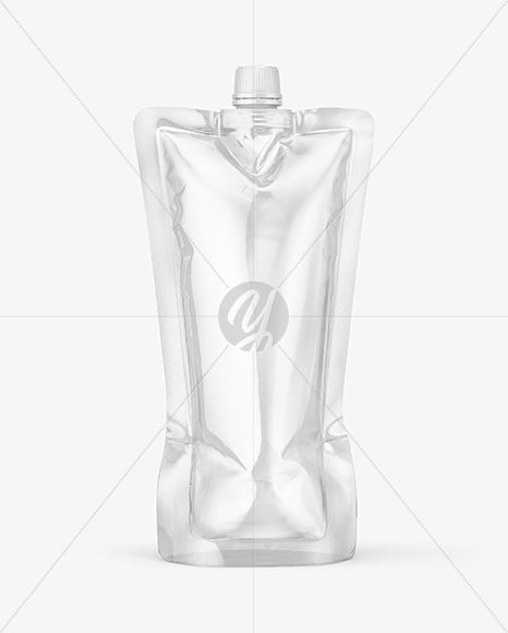 Clear Plastic Doy Pack Mockup