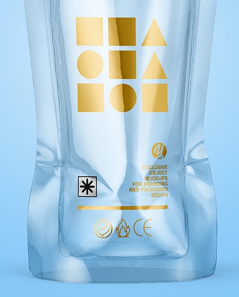 Clear Plastic Doy Pack Mockup