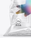 Clear Plastic Snack Bag with Potato Chips Mockup