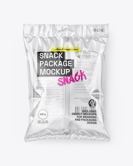 Clear Plastic Snack Pack Mockup - PSD Mockups