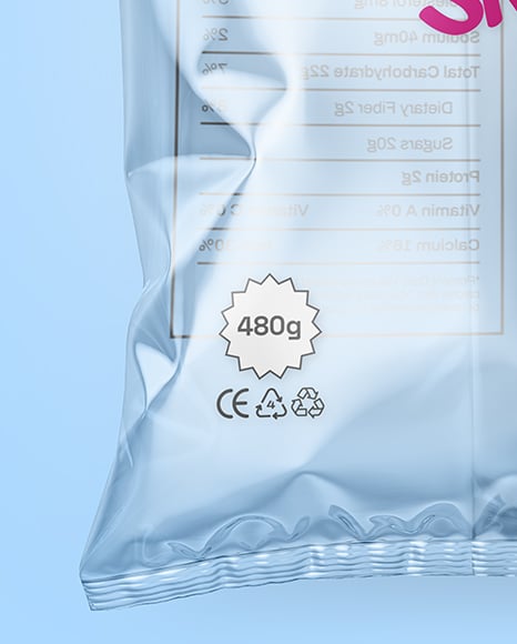 Clear Plastic Snack Pack Mockup