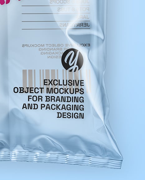 Clear Plastic Snack Pack Mockup