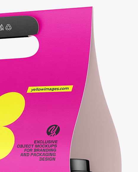 Coffee Cups Carrier Mockup