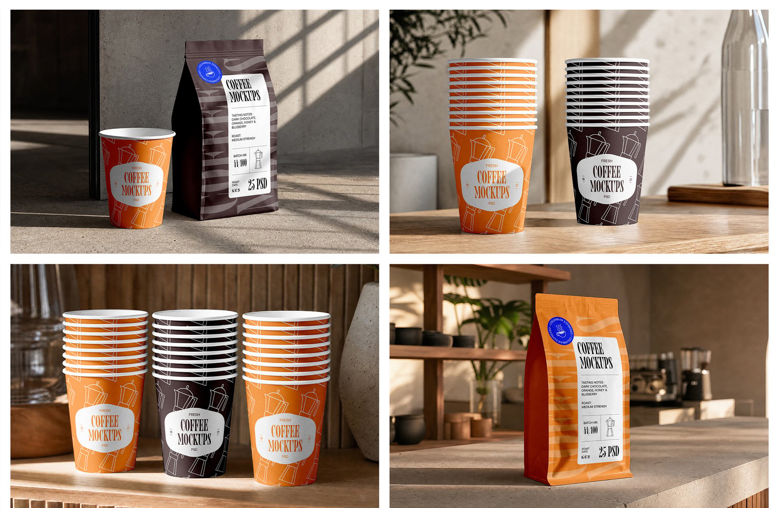 Coffee Mockups vol.2 - Packaging Mockups