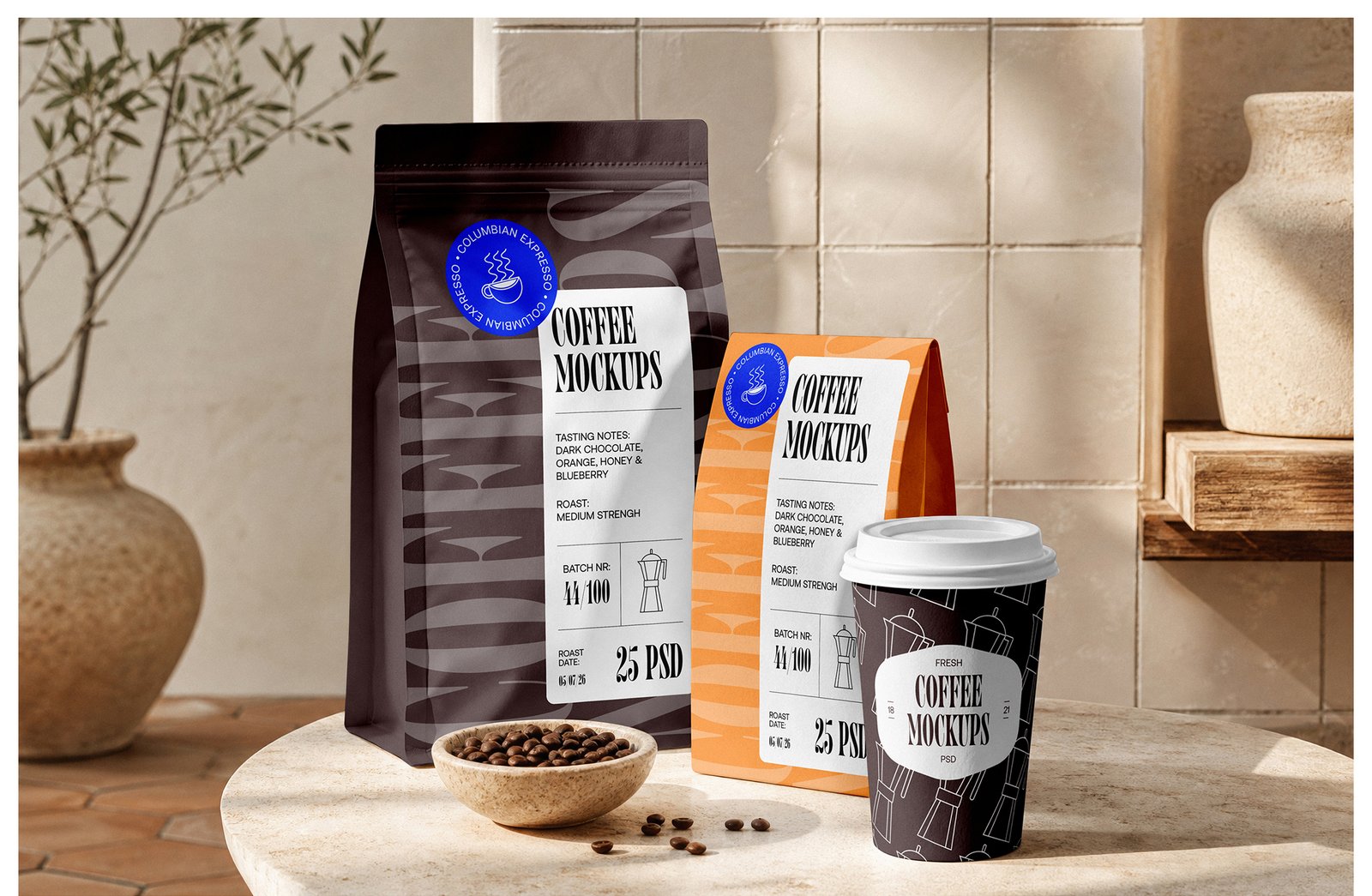 Coffee Mockups vol.2 - Packaging Mockups