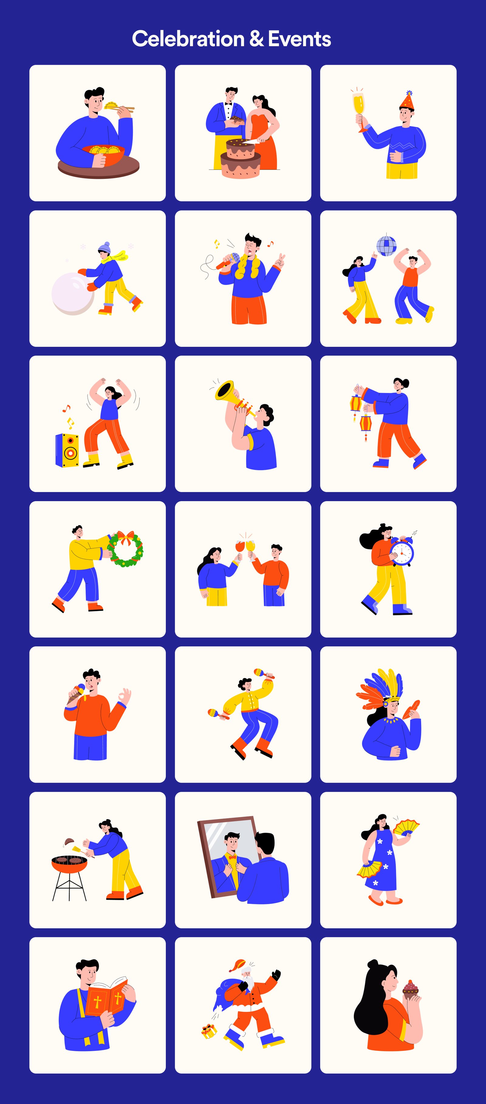 Colorful Life Illustration Bundle