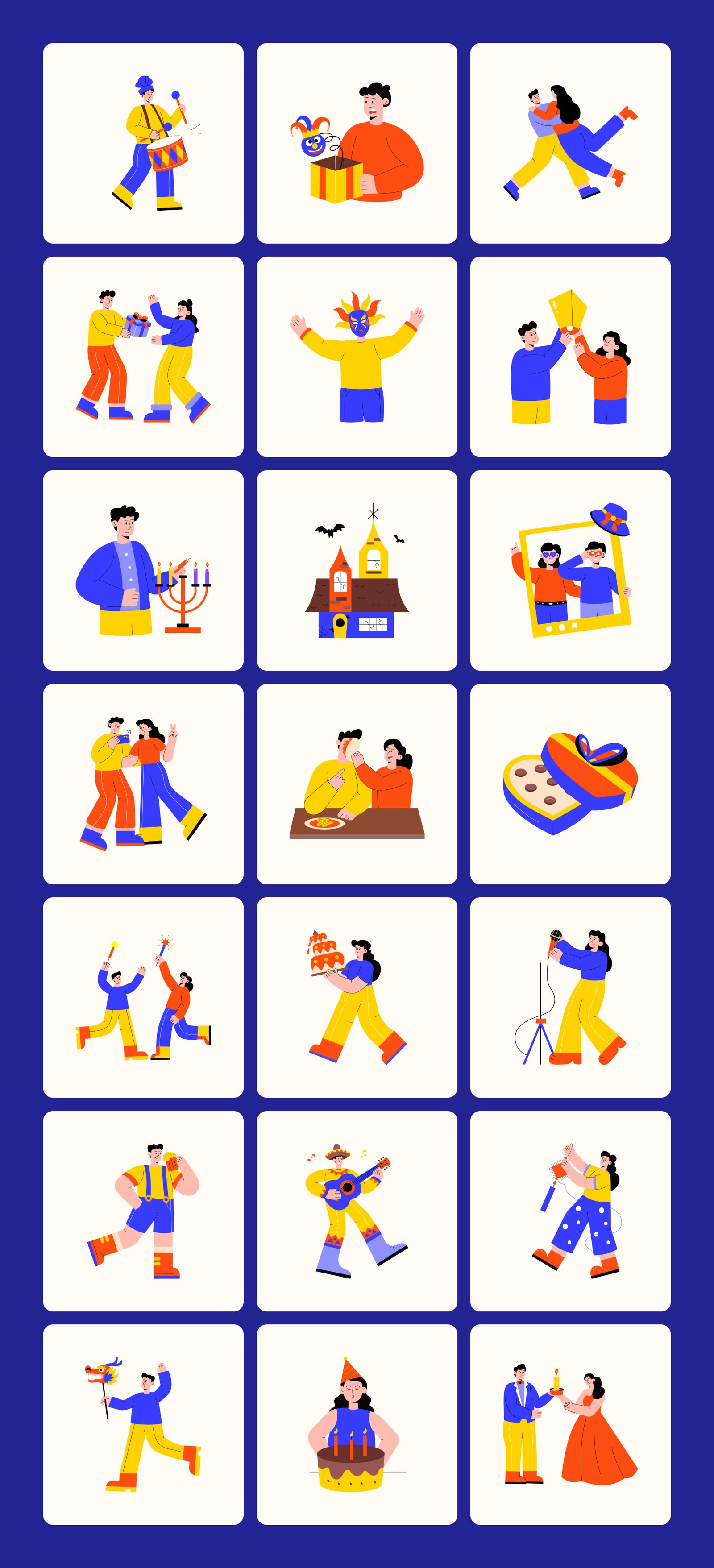 Colorful Life Illustration Bundle