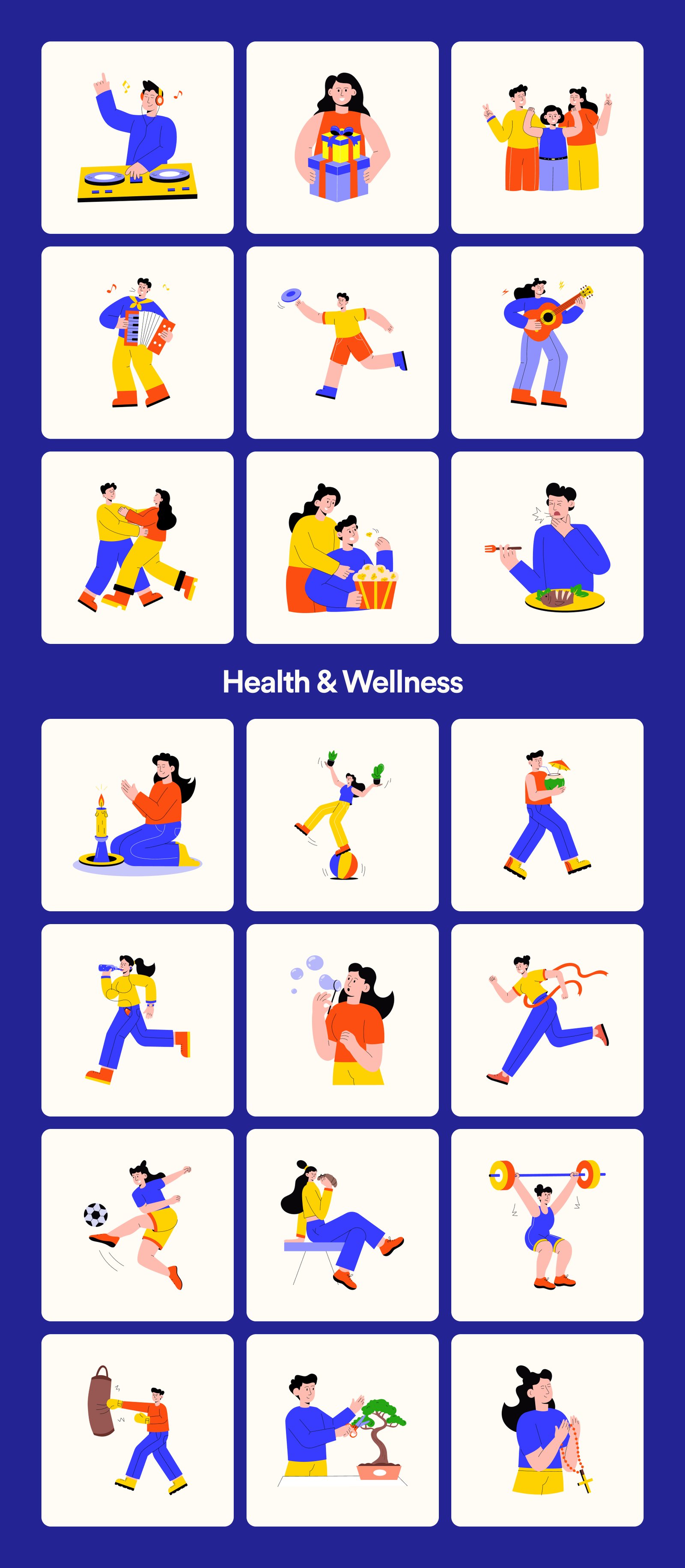 Colorful Life Illustration Bundle