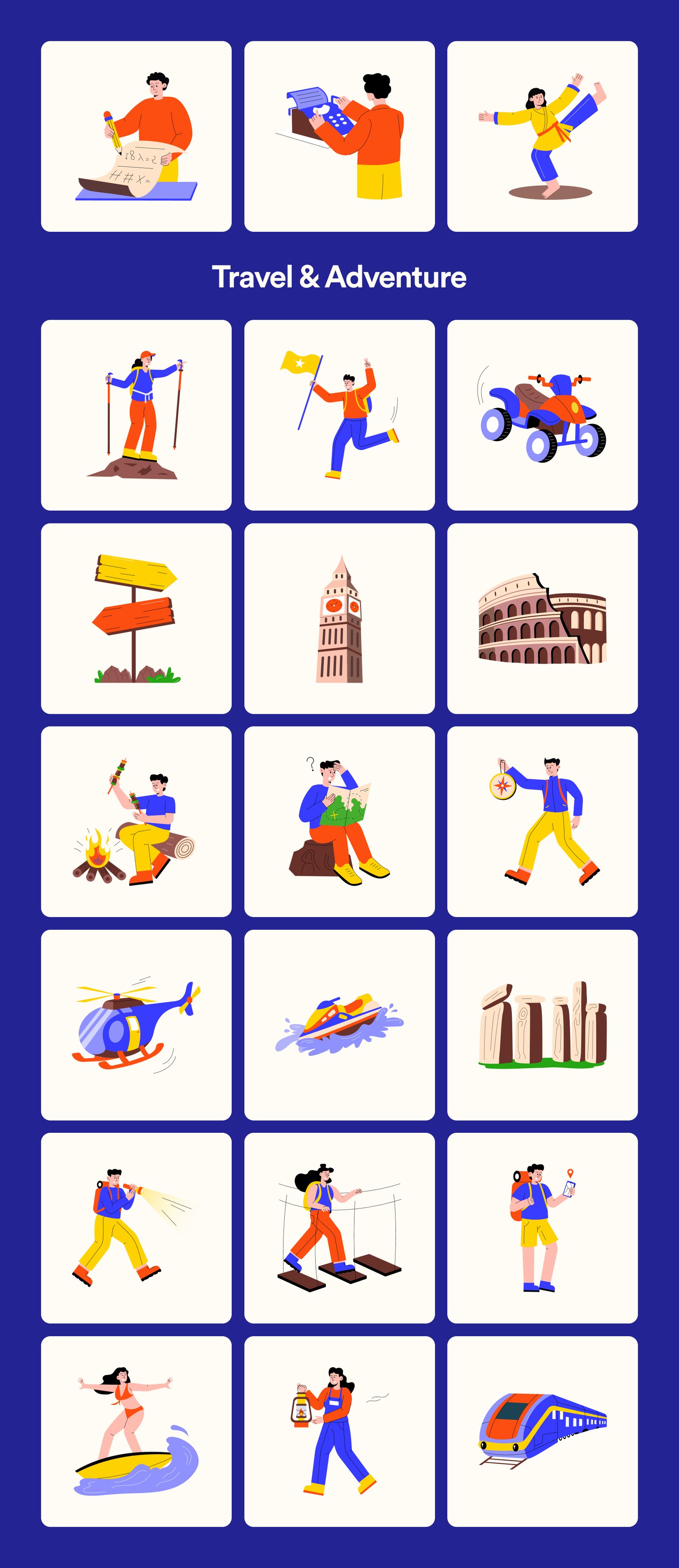 Colorful Life Illustration Bundle
