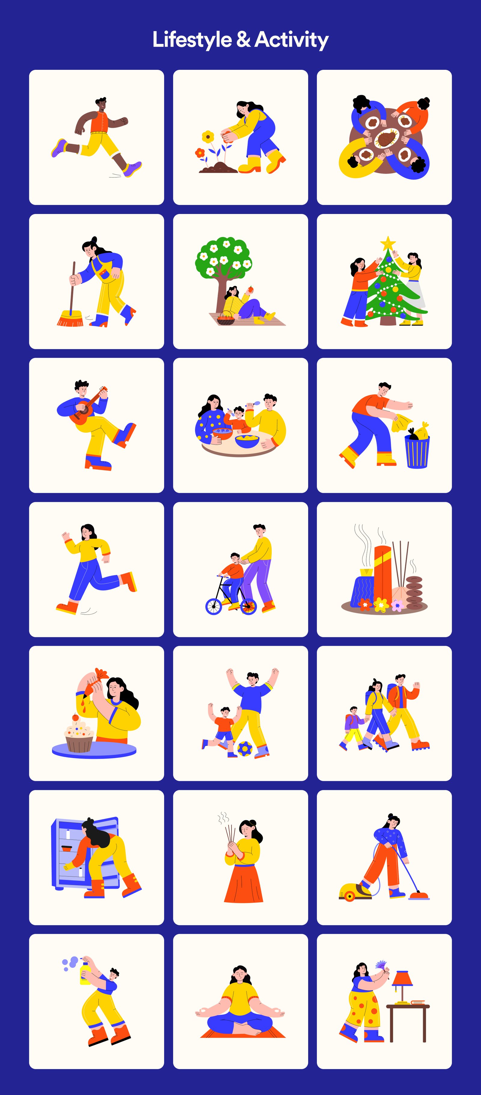 Colorful Life Illustration Bundle