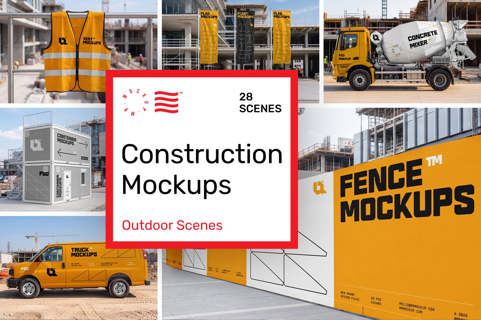 Construction Mockups - Outdoor Scenes
