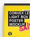 Convex LED Light Box Poster Mockup
