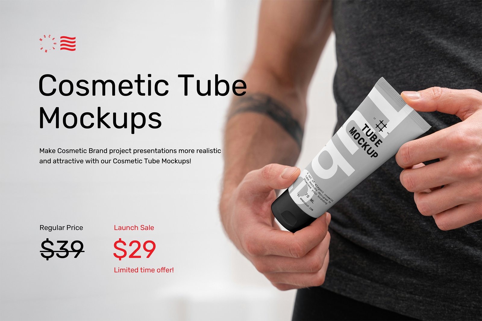 Cosmetic Tube Packaging Mockups