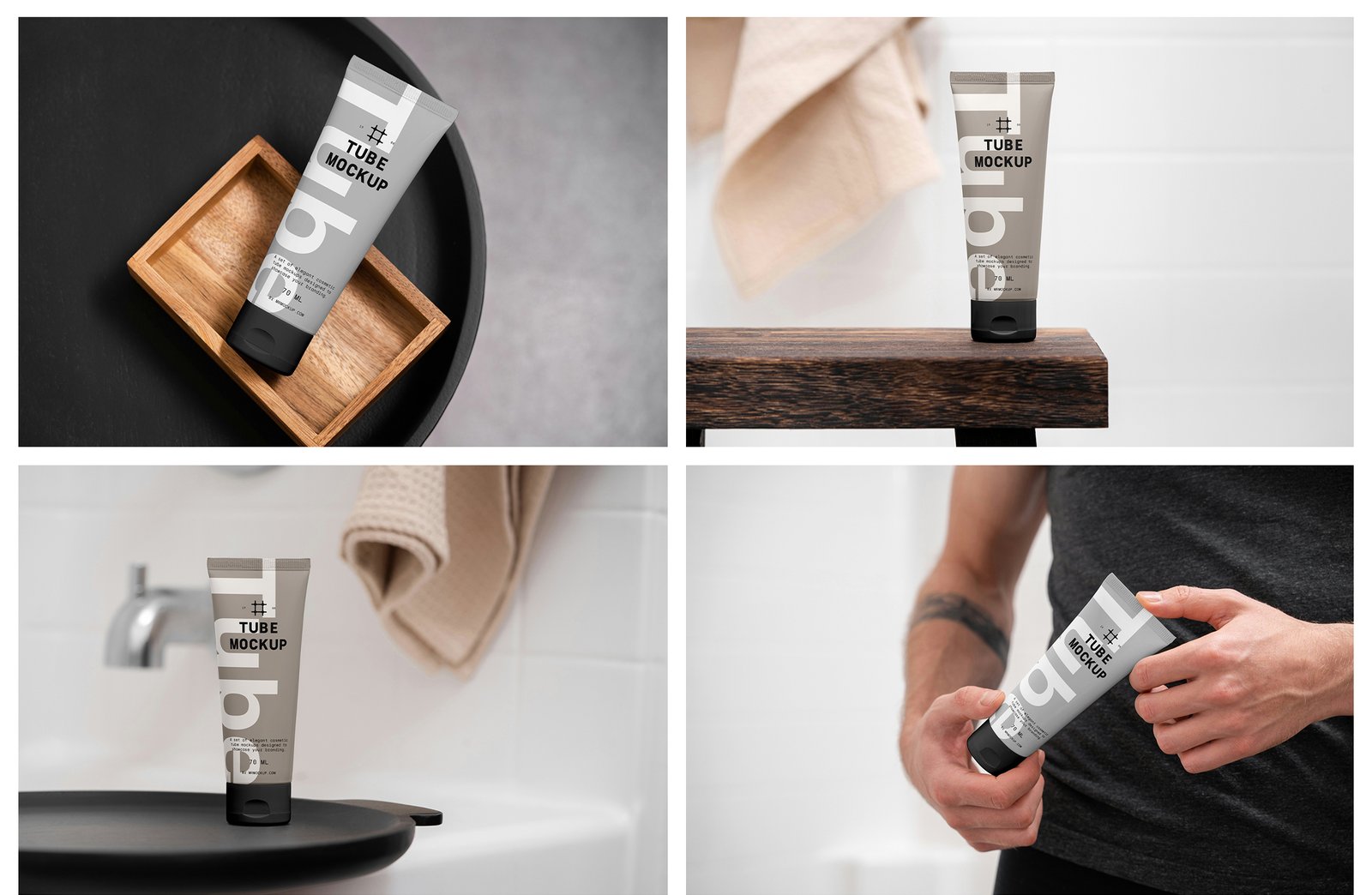 Cosmetic Tube Packaging Mockups