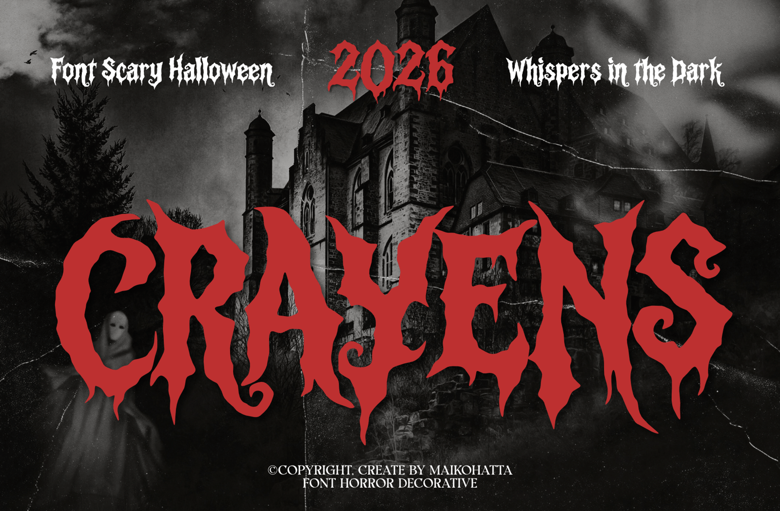 Crayens – Gothic Horror Display Font