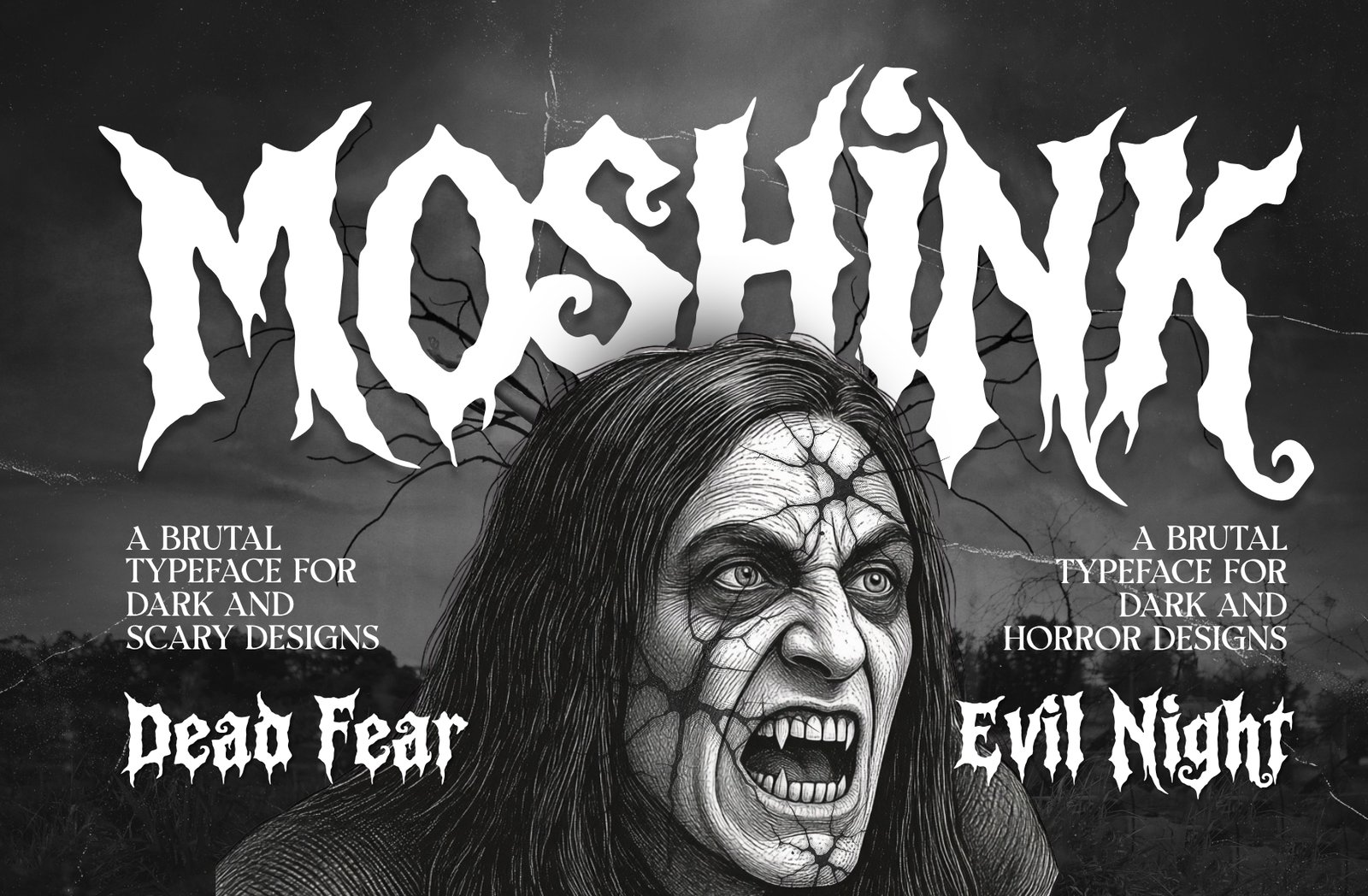 Crayens – Gothic Horror Display Font