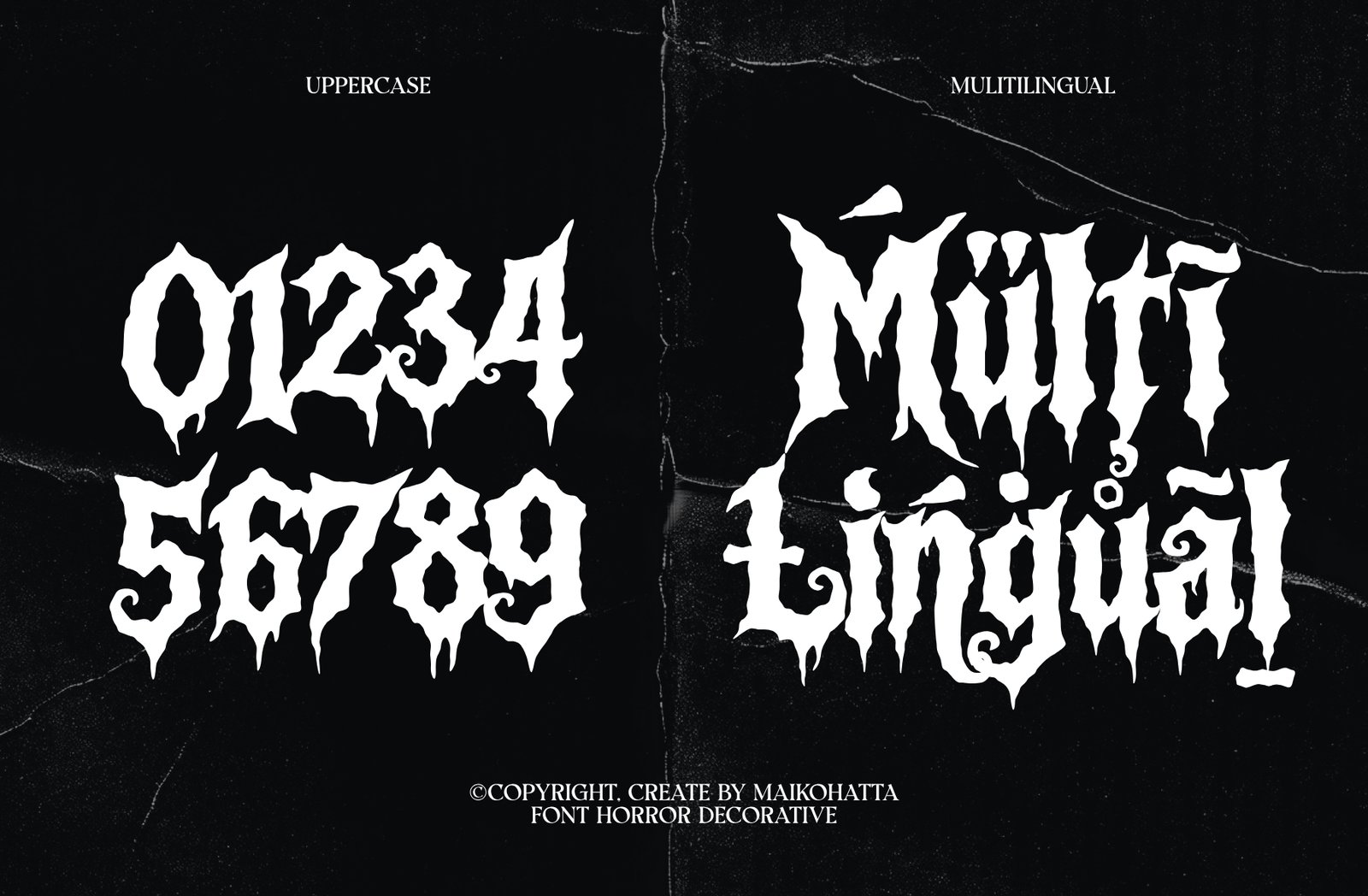 Crayens – Gothic Horror Display Font
