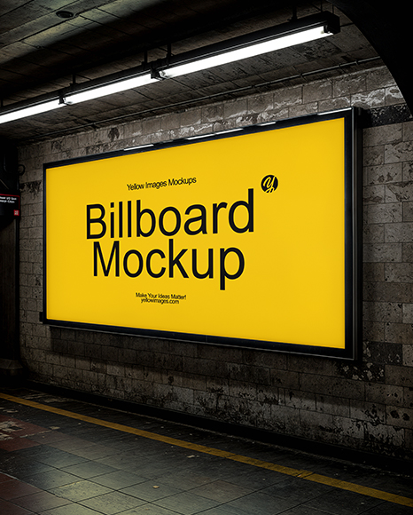 Subway Billboard Mockup - Billboard mockup