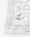 Clear Plastic Flow-Pack with Minced Meat Mockup