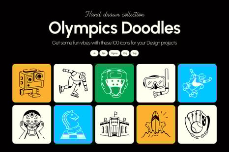 Olympics Doodles Art Set