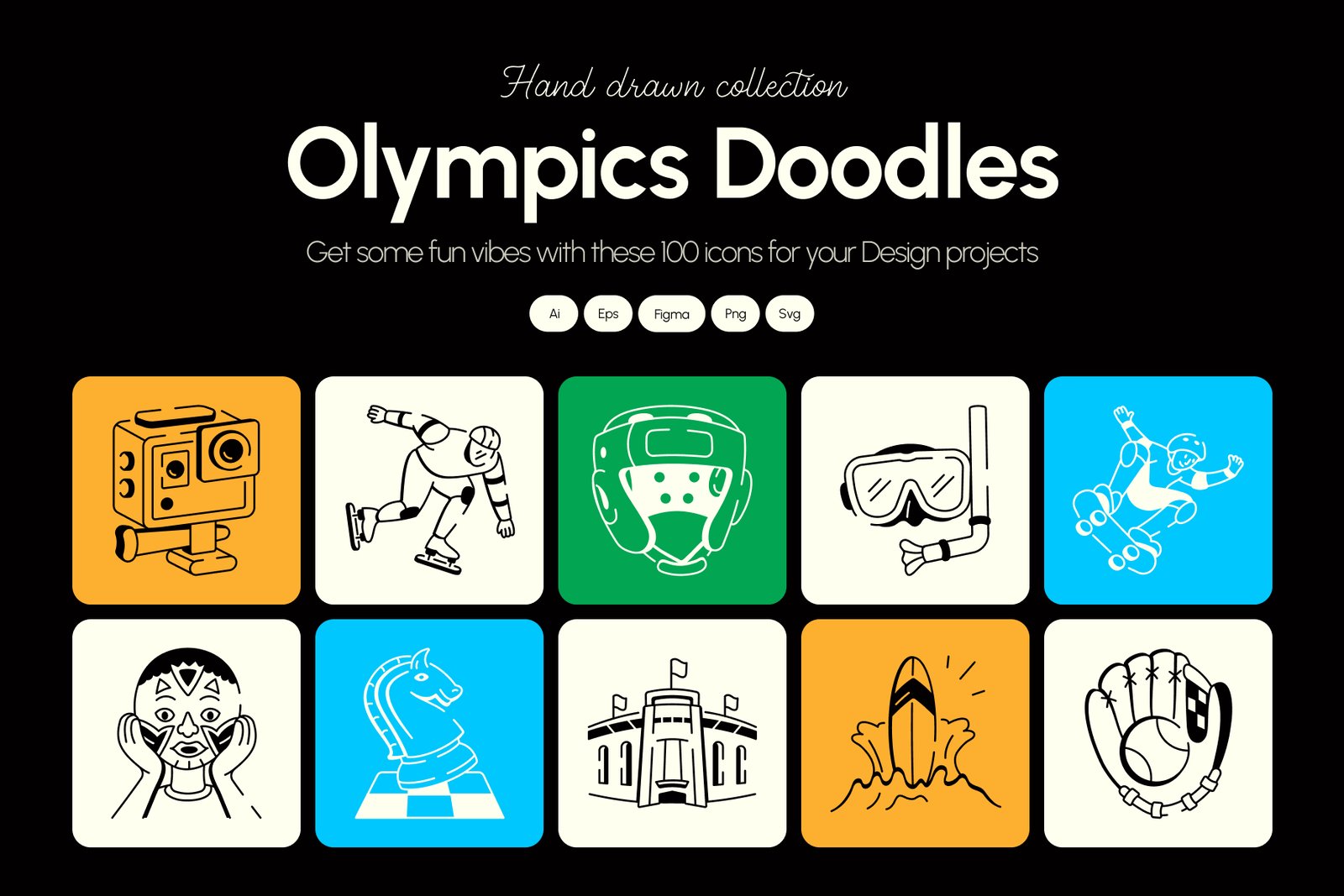 Olympics Doodles Art Set