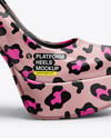Platform Heel Shoe Mockup