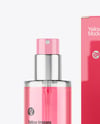Glass Color Perfume Bottle with Box Mockup