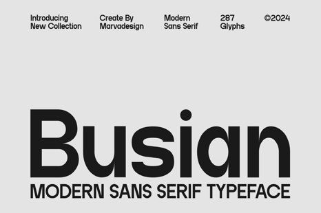 Busian Font