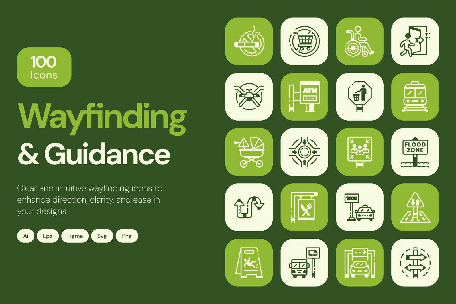 Wayfinding and Guidance Icons