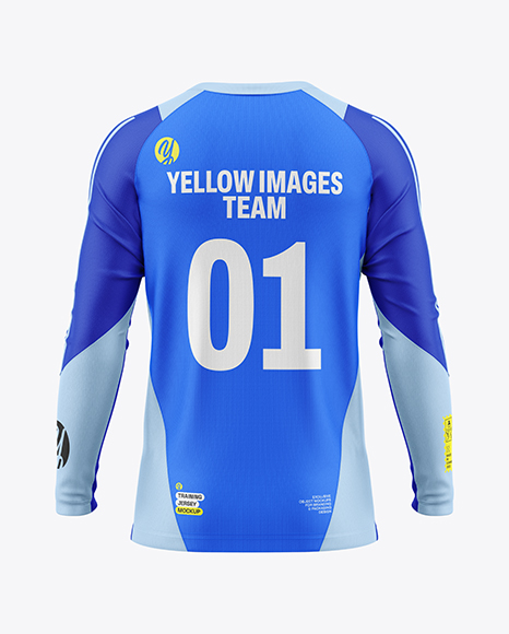 Training Long Sleeve Jersey Mockup -Back View