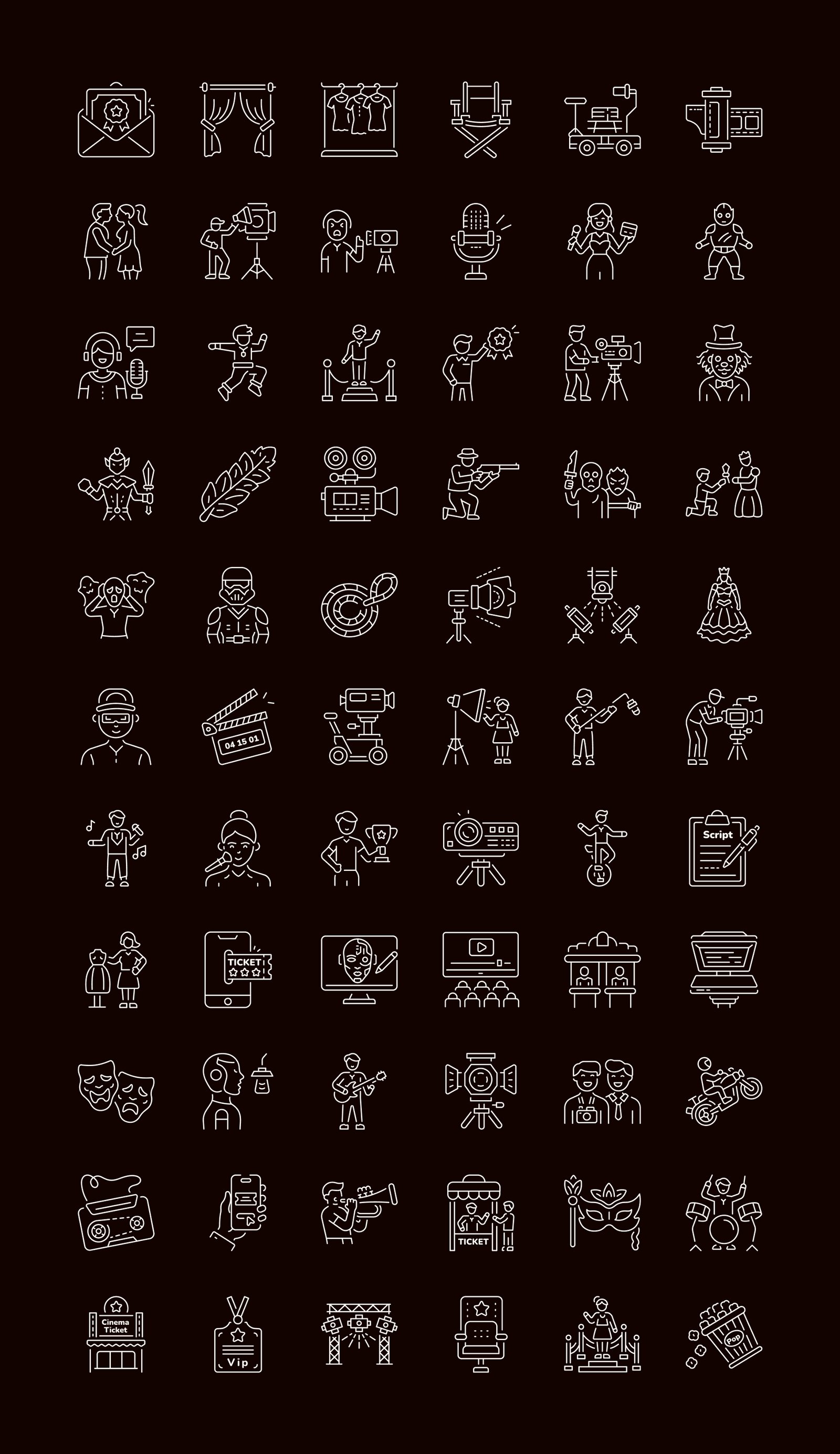 Movie Icon Art Set