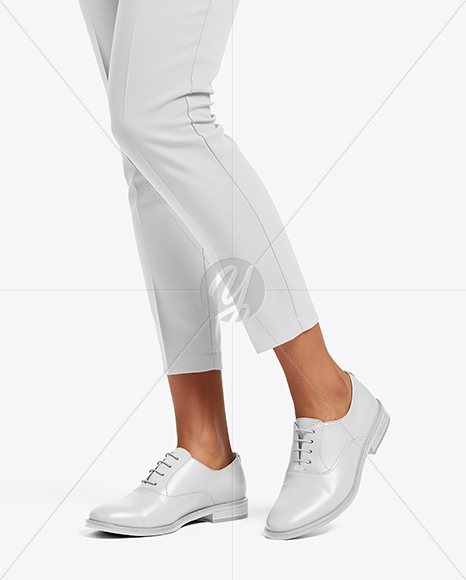 Oxford Shoes on Woman's Legs Mockup